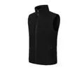 Chaleco de trabajo de otoño e invierno con cuello alto, chaleco de trabajo a medida con forro polar, a prueba de viento y cálido, para trabajo en grupo, con logo impreso