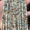 Piedra semipreciosa de cristal natural, 4 x 4, espaciador de cuentas sueltas cilíndricas, accesorios de tubo, material de bricolaje, pulsera cilíndrica al por mayor