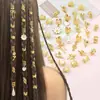 37 Piezas de Oro Calado Moño Rosa Nota Musical Margarita Perla Corazón Colgante Accesorios para el Cabello Son un Éxito de Ventas en Amazon