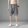 Shorts esportivos masculinos de verão, finos, grandes, soltos, de secagem rápida, de comprimento médio, de seda gelada, shorts casuais, calças de basquete