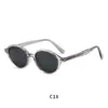 Gafas de Moda para Hombre Estilo Nuevo Propionato con Inserto de Pin, Gafas de Sol con Montura Grande Protección Solar Resistente a Rayos UV, Gafas de Sol Polarizadas Tr con Pin Plano