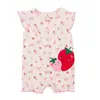 Comércio Exterior Roupas Infantis Verão Macacão para Bebê Recém-Nascido Macacão de Botão de Manga Curta para Bebê Macacão Atacado Transfronteiriço