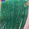 Cuentas Mimi Esmeralda de 4MM cuentas pequeñas Cuentas de Jade Malayo talladas en ángulo de corte Cuentas