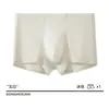 Cueca boxer masculina de seda gelada 10A antibacteriana sem costura, cintura média, confortável e respirável, adequada para homens e adolescentes