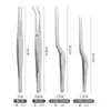 Pinza de Dentista de Punto de Fábrica Pinzas de Codo Pinza Médica Pinzas para Sacar Cera del Oído Pinza Herramienta de Dentista Pinza Recta Pinza Curva