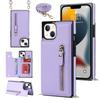 Funda de cuero para iPhone 14 PRO con cremallera y diseño de frutas 13, funda cruzada para teléfono móvil, funda protectora con cordón de moda para mujer