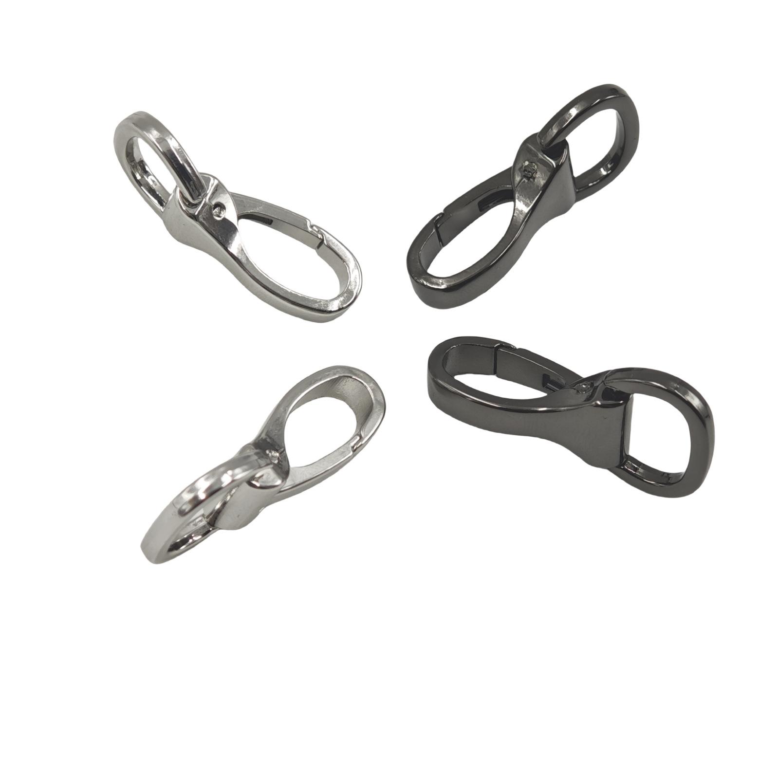 高档箱包五金配件 合金重型勾扣 5分折叠式狗扣挂