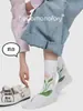 86110 Meias Zhuji Meias Femininas Florais Meias com Ponta Sem Costura Meias de Dois Dedos Primavera/Verão Nova Tendência de Arte Estilo Japonês Retrô