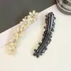 Horquilla Dulce de Pedrería para Mujer Primavera y Verano Nuevo Clip de Pico de Pato de Flor Pequeña Elegante Clip para Flequillo Exquisita Horquilla Lateral