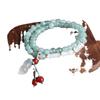Nueva pulsera china de moda Joker estilo nacional Good Things Peanut doble círculo cristal pulsera dopamina explosiones vivas