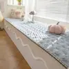 Alfombrilla para Ventana Saliente Gruesa y Forrada de Lana con Acabado de Alta Gama, Alfombrilla Antideslizante para Ventana Saliente de Pelo de Conejo para Dormitorio Principal, Alfombrilla para Repisa de Ventana, Alfombrilla Especializada para Ventana Saliente