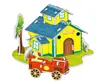 Nuevo Rompecabezas Estéreo 3D de Villa Estilo Europeo Juguetes Intelectuales DIY para Niños Regalos de Guardería Rompecabezas Familiar