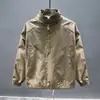 Moda Retro de Trabajo Tendencia Chaqueta para Hombre Otoño e Invierno Holgada Pulóver Rompevientos Casual