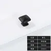 Maçaneta de Guarda-Roupa de Cabo Preto Americano Gaveta Estendida Simples Liga de Zinco Preto Maçaneta Europeia Porta de Guarda-Roupa