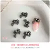 Corazón de Dragón Lazo Accesorios para Arte de Uñas Hielo Translúcido Resina Escarchada Diamante Tridimensional Rosa Amor Diamante Accesorios para Uñas Usables