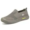 Zapatos de Hombre, Nuevos Modelos de Primavera y Otoño, Zapatos para Caminar de Deslizamiento Transfronterizos, Zapatos de Papá Transpirables de Suela Blanda, Zapatos Casuales Ligeros de Tela