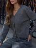 Suéter Suave Rosa Estilo Coreano para Mujer, Ropa Exterior Holgada para Otoño e Invierno, Suéter de Punto Holgado Estilo Perezoso, Top Suave Esponjoso Fufu
