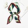Estilo ins Corea del Sur primavera y verano casual puntiagudo pequeño pañuelo de seda decoración artística otoño versátil atado bolso cinta pañuelo