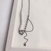 2023 Dulce Taro Bobo Dulce Niña Transparente Amor Temperamento Combinable Aguja de Plata 925 Aretes Collar
