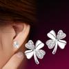 Camilla 2015 Nuevo Producto Cobre Plateado Trébol de Cuatro Hojas de la Suerte Amor Aretes Femeninos Aretes Coreanos Lote de Joyería