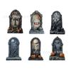 2026 Originales Nuevos Señales de Estaca para Exteriores de Halloween Juego de 6 Piezas Decoración de Fiesta de Halloween Señales para el Jardín de Lápidas