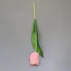 Flores Artificiales Elegantes Marca Flor de Loto de Barro, Tulipanes Hidratantes, Adornos para Fotografía, Decoración del Hogar, Flores Artificiales, Ventas Directas de Fábrica