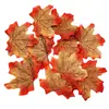 Folha de Bordo Simulação Peça Única Folha de Árvore Falsa Foto de Casamento Outono Flor Artificial Cena de Guia de Estrada Arranjo Luzes de Fio Adereços para Foto