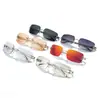 2026 Nuevas Gafas de Sol Coreanas de Moda Estilo Estrella Sin Marco Estilo Millennial Hot Girl para Mujer Moda Tendencia Calle de Gama Alta Gafas de Sol