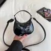 Bolsa de Ombro Doce com Laço Tendência deste Ano para Mulheres, Bolsa de Ombro Cruzada Tendência para Estudantes e Trabalhadoras no Verão e Primavera