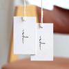 Etiqueta Personalizada com Logo Único Cartão para Pendurar Roupas Femininas Cartão para Roupas Infantis Etiqueta para Pendurar Personalizada Etiqueta para Loja de Roupas