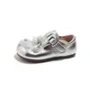 Zapatos de Princesa de Cuero para Niñas 2026 Nuevos de Primavera Mary Jane de Una Sola Hebilla para Niñas Pequeñas con Suelas Suaves y Faldas a Juego