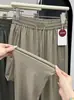 260711003Pantalones de Verano Finos para Hombre para Exteriores, Elásticos en Cuatro Direcciones, Seda de Hielo, Talla Grande, Secado Rápido para Senderismo y Acampada