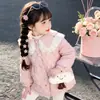 Abrigo de Algodón Acolchado de Cereza para Niñas Transfronterizo con Felpa Adicional Invierno 2026 Ropa Nueva para Niños Ropa de Algodón Chaqueta para Niños Abrigo Cálido