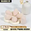 Esponja de Maquillaje de Tres Cortes que se Expande al Mojarse, Doble Uso para Aplicaciones Secas y Húmedas, Poliuretano sin Látex, Borla de Maquillaje Suave y Delicada