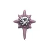 Accesorios Explosivos de Arte para Uñas de Aleación con Forma de Cruz de Colorido Starburst, Decoraciones para Uñas con Incrustaciones de Diamantes Más Vendidas Transfronterizas