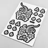 Plantilla de Tatuaje Temporal de Henna Yimei India Herramienta de Spray para Mano y Pie Tatuaje de Jugo Herbal Pintado Pegatina de Tatuaje