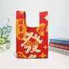 Bolso Tejido de Nuevo Estilo Tendencia Nacional, Bolso de Mano Rojo para Año Nuevo, Bolsa de Regalo, Bolso Tote Pequeño Festivo para Regalo, Bolso de Mano
