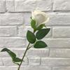 Simulação de casamento ramo único rosa de flanela dia dos namorados flor de segurar decoração de casa layout de quarto de casamento floral roupa macia