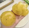 Vaselina Pelota de Fruta Juguete para Apretar Transparente tipo Gel Alivio del Estrés Pieza Insertada Alta Estética Rebote Lento Pelota de Ventilación para Niños