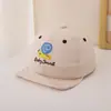 Chapéus Infantis Estilo Primavera e Outono Bonés de Beisebol com Aba Macia para Meninos Estilo Coreano Tendência Fofo Desenho de Pintinho Meninos e Meninas Bonés de Beisebol para Bebê