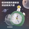 Reloj Despertador Creativo de Dibujos Animados de Astronauta Reloj de Mesita de Noche para Estudiantes Reloj Despertador Modelo Astronauta Lindo Astronauta Segundero Saltarín