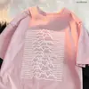 Transfronteiriço Aliexpress Grupo de Gatos Montanha Desenho Animado Tendência Verão Viagem Montanha Rio Gato Linha Camiseta Manga Curta Masculina Poliéster