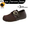 Versión de Piel de Vaca Suela Gruesa Súper Suave Cobertura Total Zapatos Birkenstock Zapatos para Mujer Segunda Piel con Terciopelo Zapatos Mary Jane Mocasines sin Cordones