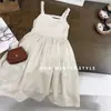 Saia de bebê menina vestido princesa classe a branco mês pequeno suspensório algodão puro verão menina classe a ins primavera outono