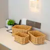 Caixa de Armazenamento para Guarda-Roupa Cesta de Corda de Papel Caixa de Armazenamento para Grade de Guarda-Roupa Cesta Trançada Caixa de Armazenamento para Lanches e Brinquedos de Mesa