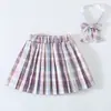 2025 Nueva Falda Plisada de Cuadros Uniforme JK Genuino para Niñas Estilo Universitario de Primavera Falda de Primavera Falda Corta de Verano
