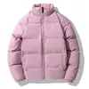 Chaqueta acolchada de invierno transfronteriza, engrosada para abrigar, diseño moderno de corte holgado con cuello alto, abrigo acolchado unisex