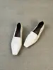 Edición Piel de Oveja~Estilo Británico Piel Genuina Punta Cuadrada Sin Cordones Zapatos Pequeños de Cuero para Mujer con Aumento de Altura Oculto Piel Suave Calzado Exterior para Viajes Diarios Mocasines.