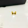 Brincos Simples de Coração Japoneses e Coreanos Brincos de Aço Titânio Doce Luxo Acessível Design Nicho Ouro 18K Brincos Retrô Presentes para Mulheres