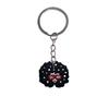 Llavero de chica negra, llavero de PVC especial transfronterizo europeo y americano con dibujos animados, llavero, bolso, accesorios de decoración